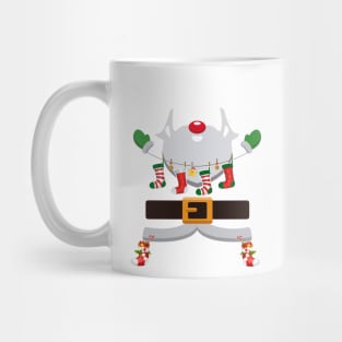 Firefighter Claus Santa Christmas Costume Pajama Mug